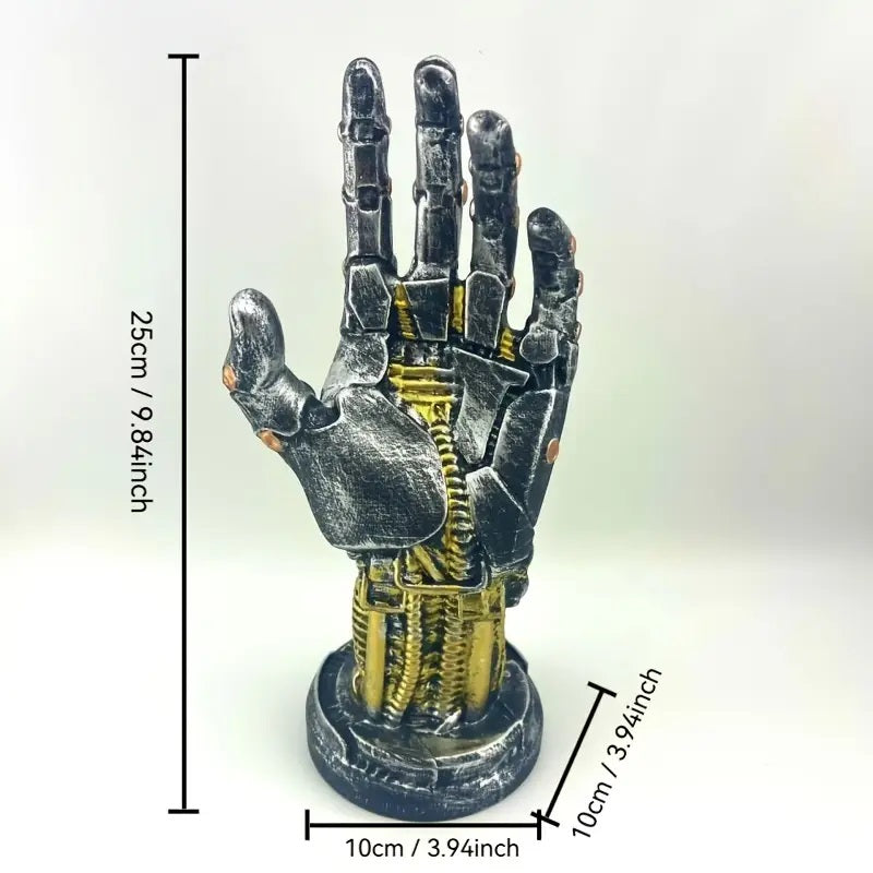 Unique Sci-Fi Cyberpunk Mechanical Arm Statue