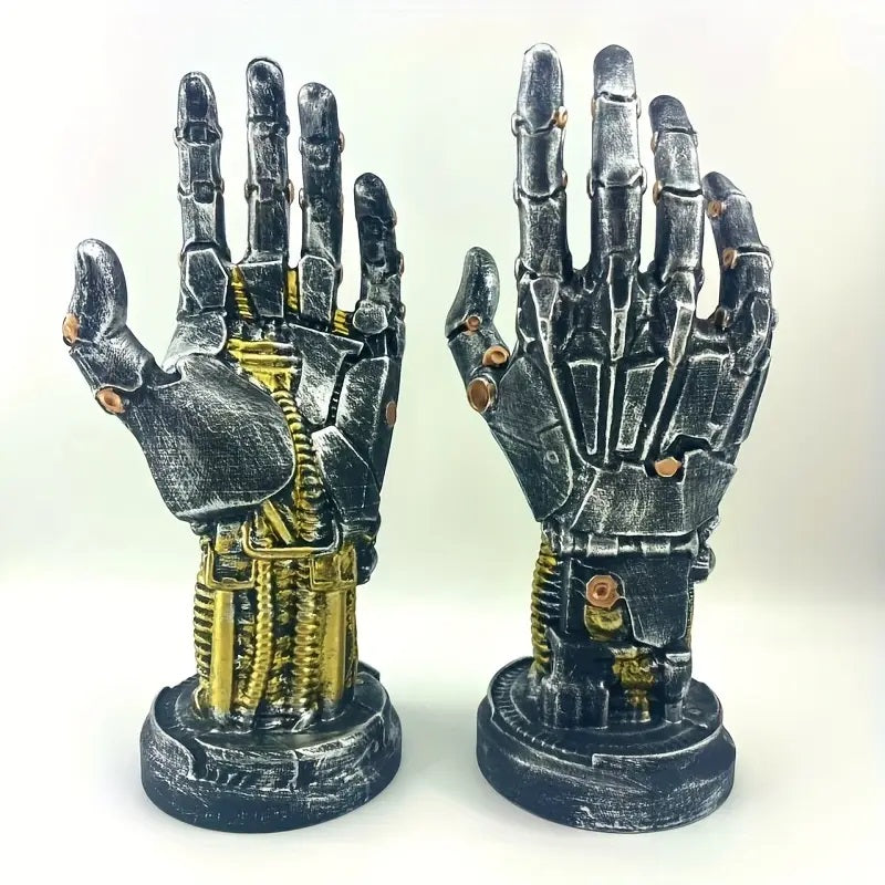 Unique Sci-Fi Cyberpunk Mechanical Arm Statue