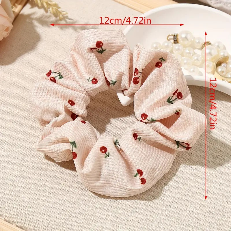 Søt Kirsebær Trykk Scrunchie