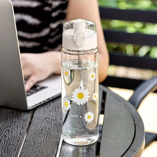 Daisy Large Capacity Plastic Water Bottle