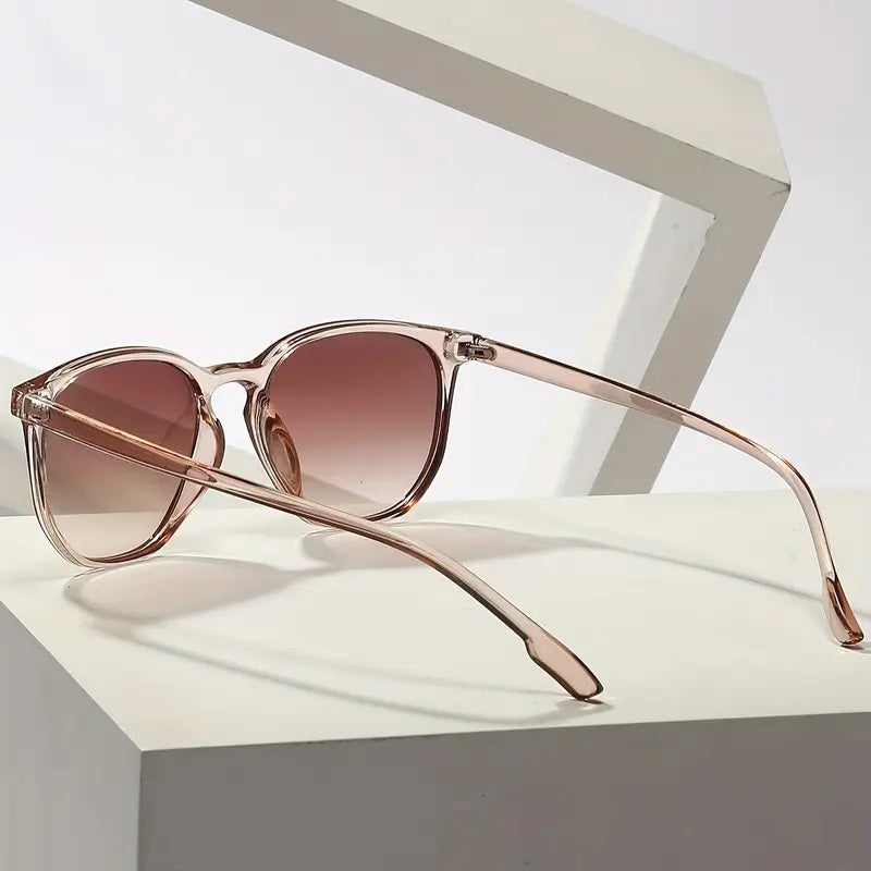 Glam Gradient Chic Retro Fashion Glasses for Women