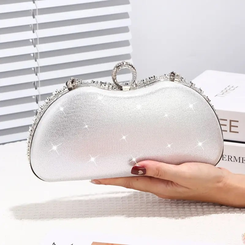 Glamorous Rhinestone Clutch Bag