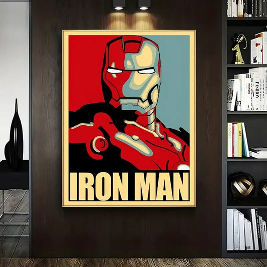 Unframed Canvas Printing Iron Man Decorative Painting
