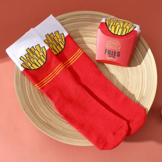Novelty French Fries Socks