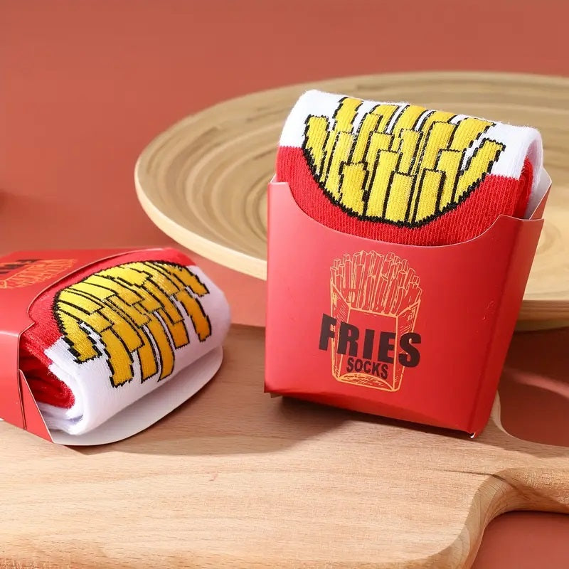 Novelty French Fries Socks