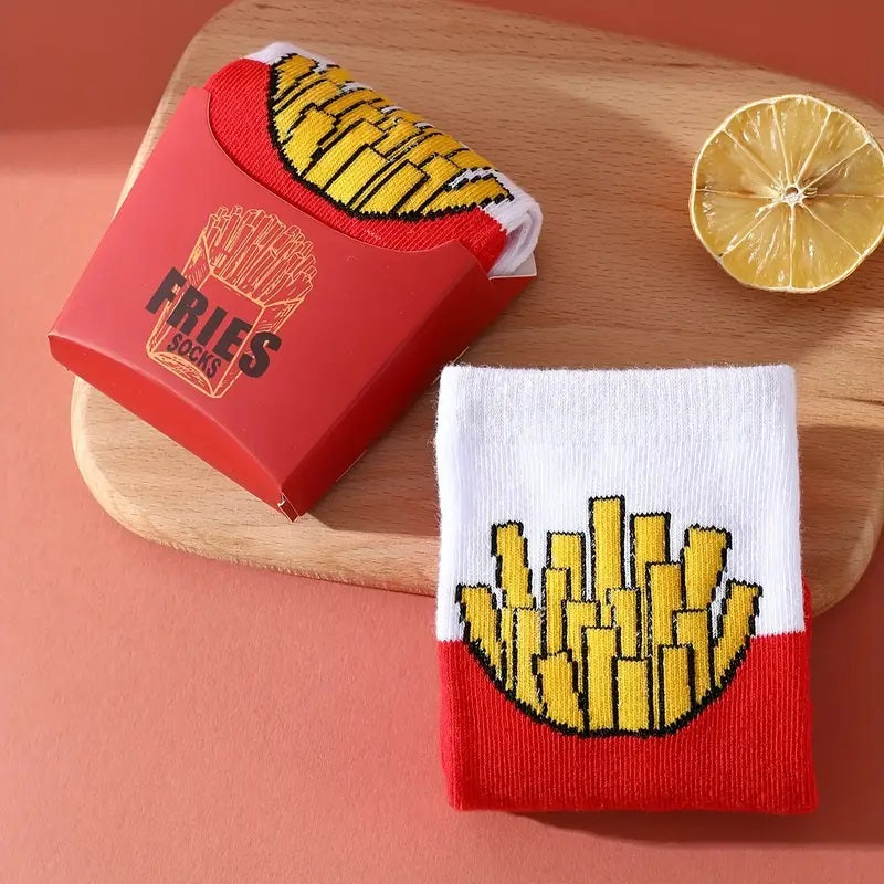 Novelty French Fries Socks