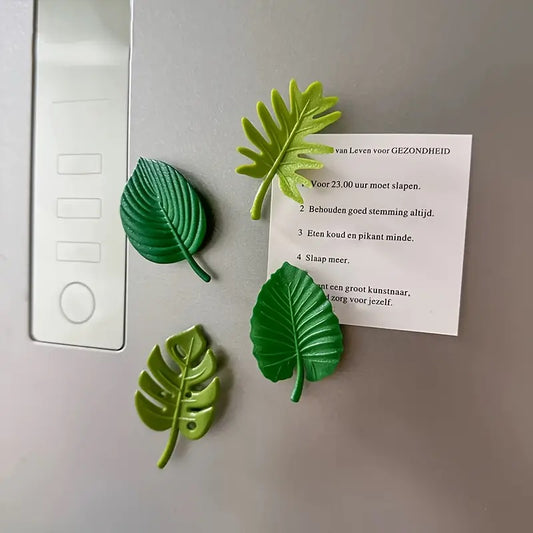 4pcs Tropical Leaf Magnets