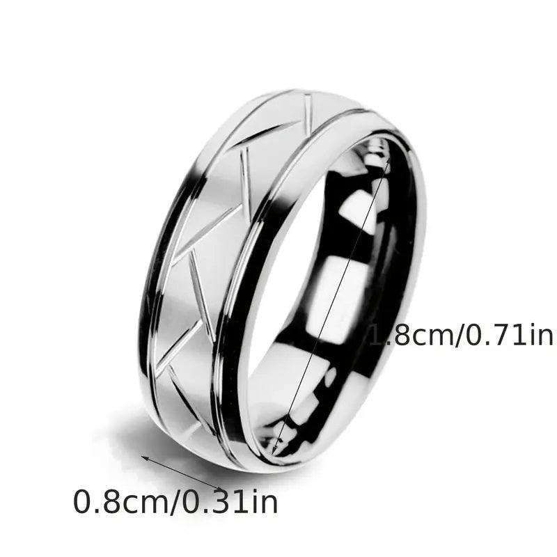 Men's Fashion Stainless Steel Classic Ring
