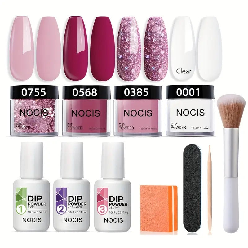 Pink Toner Dip Powder Nail Set Starter Pack