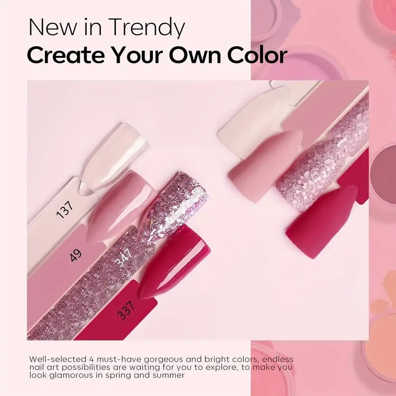 Pink Toner Dip Powder Nail Set Starter Pack