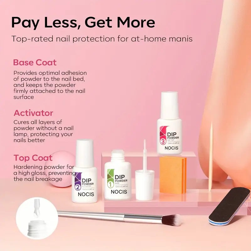 Pink Toner Dip Powder Nail Set Starter Pack