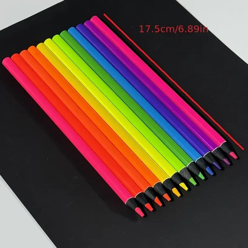 12-Pack Neon Colored Pencils