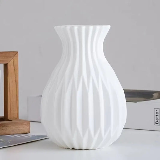 Chic Nordic-Inspired White Vase
