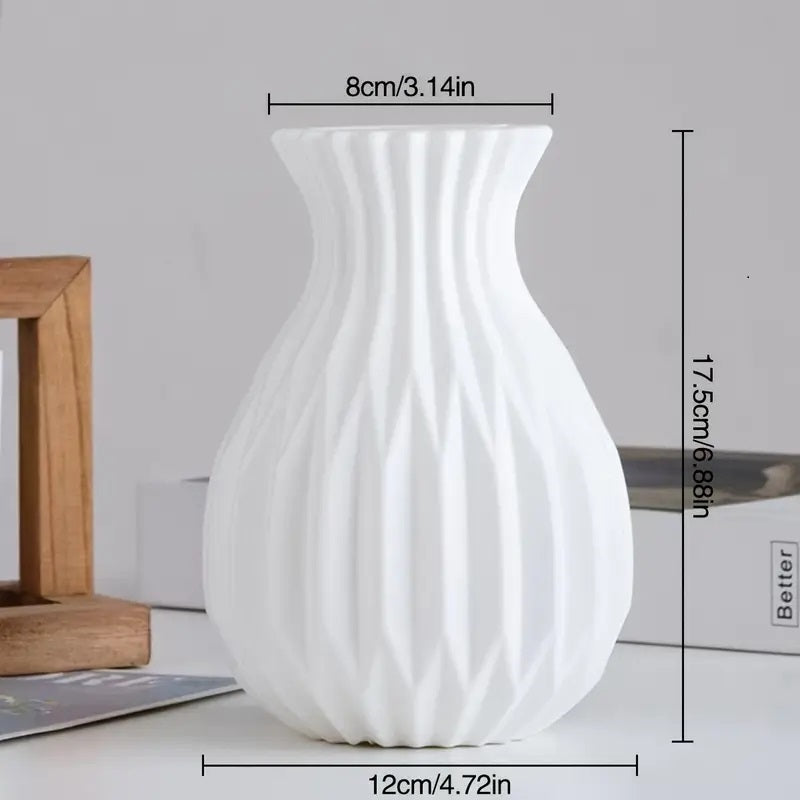 Chic Nordic-Inspired White Vase