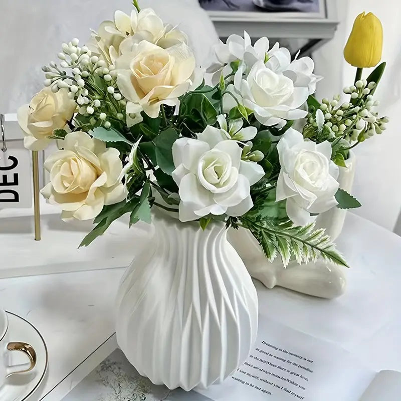 Chic Nordic-Inspired White Vase