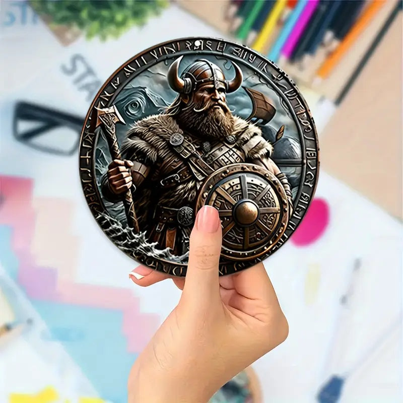6pc Nordic Viking Warrior Theme Coaster