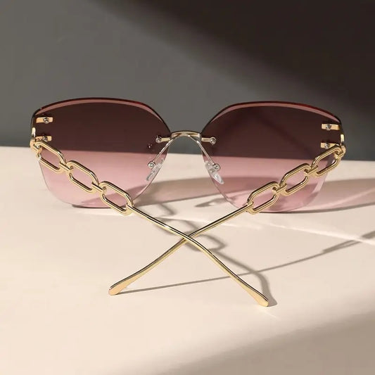 Women’s Fashion Glasses with Geometric Frame