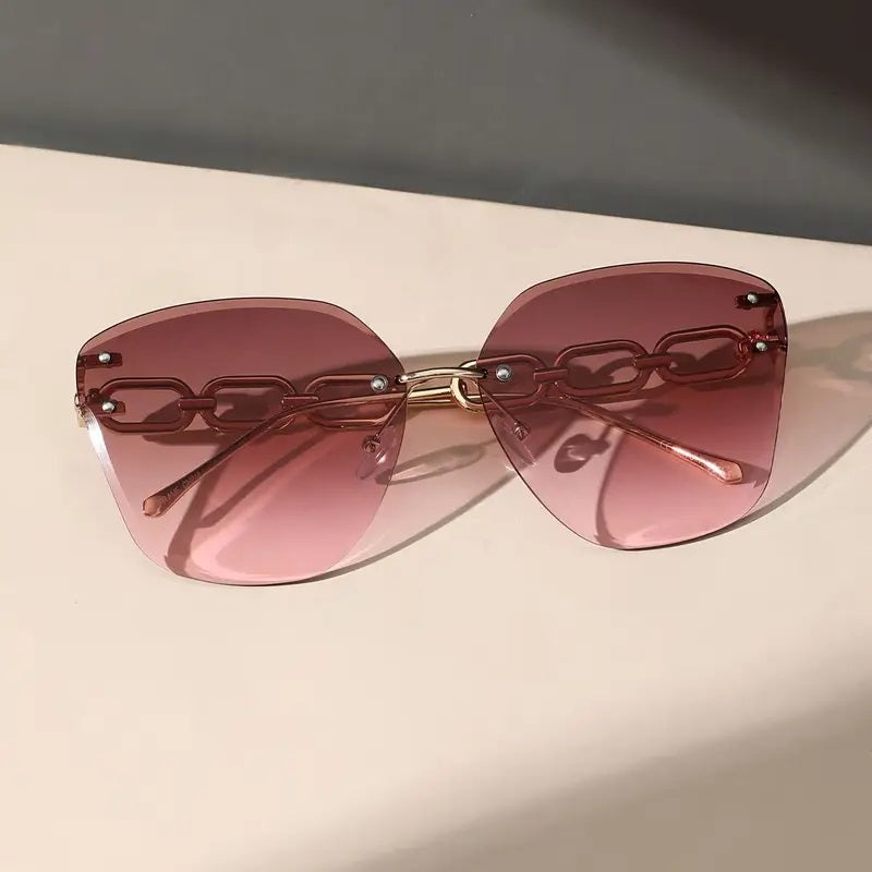 Women’s Fashion Glasses with Geometric Frame