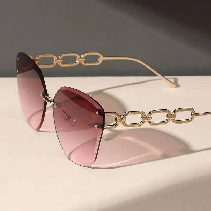 Women’s Fashion Glasses with Geometric Frame