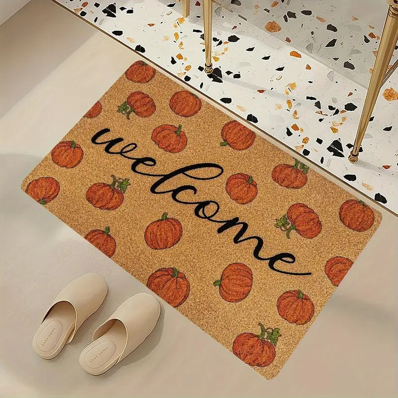 Pumpkin Welcome Doormat,