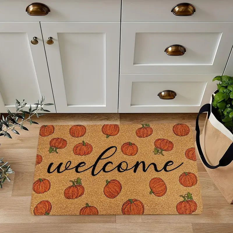 Pumpkin Welcome Doormat,