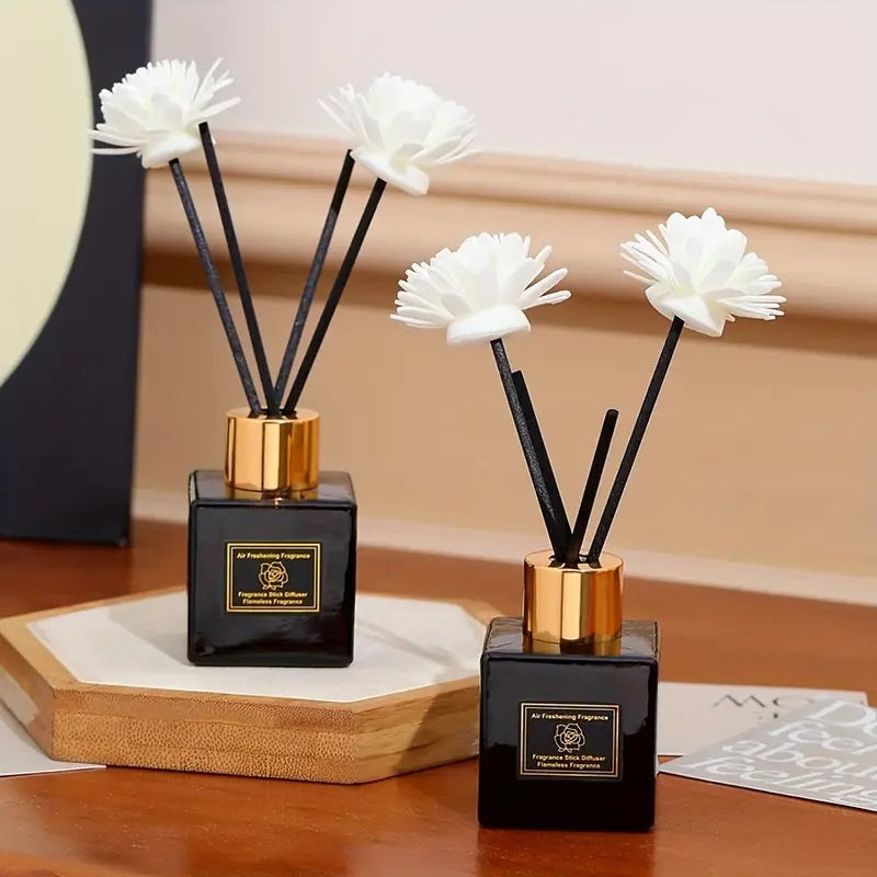 Glass Fragrance Reed Diffuser Cherry Blossom Scented.