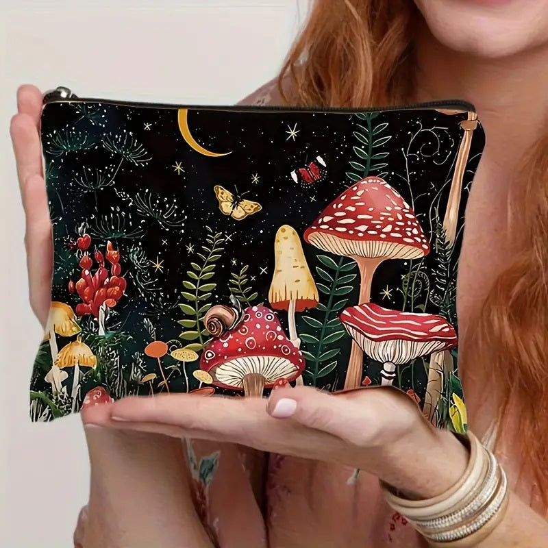 Mushroom & Little Moon Women's Cosmetic Bag