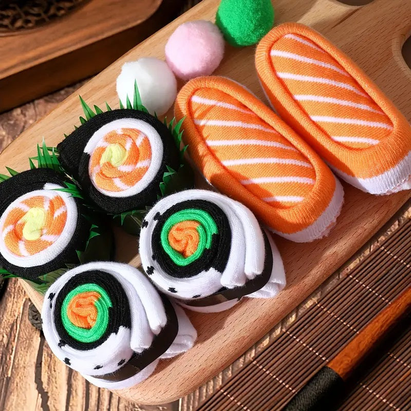 Novel Sushi Pattern Socks