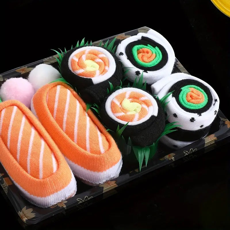 Novel Sushi Pattern Socks