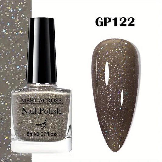 Shiny Silver Odorless Quick-Dry Nail Polish