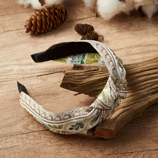 Elegant Wide Brimmed Knotted Head Bands