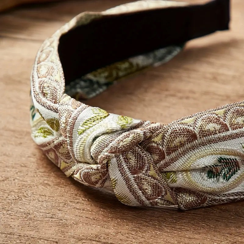 Elegant Wide Brimmed Knotted Head Bands